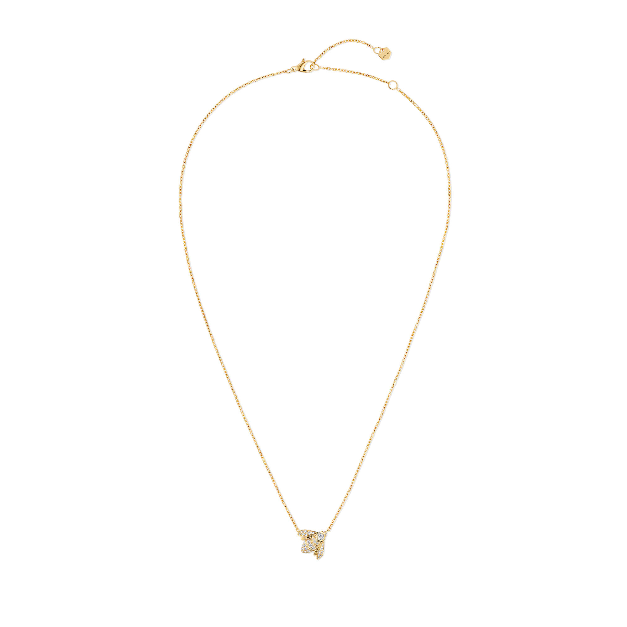 Chaumet Bee My Love Yellow Gold and Diamond Pave Bee Pendant Maison Birks
